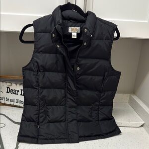 Talbots Black Puffer Vest